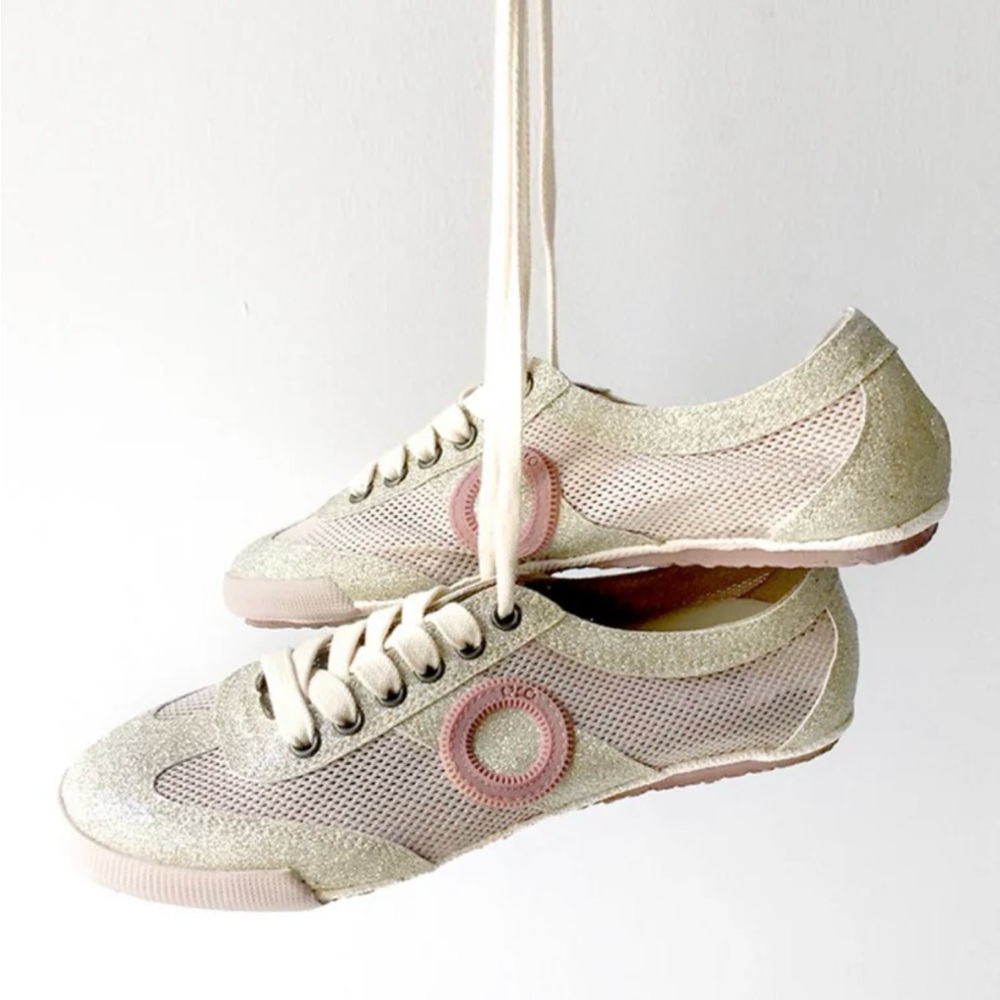 ARO women’s mesh and glitter sneaker SZ 40, sparkle and mesh ONCE WORN